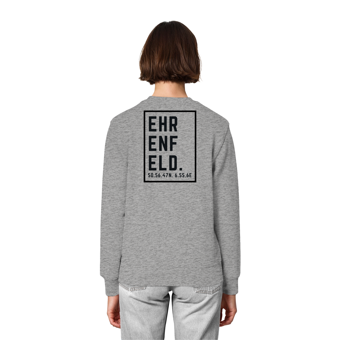 Ehrenfeld Koordinaten (großer Druck auf dem Rücken) - Organic Lightweight Sweatshirt