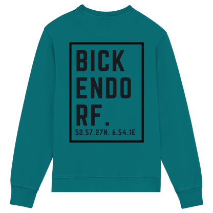Bickendorf Koordinaten (großer Druck auf dem Rücken) - Organic Lightweight Sweatshirt