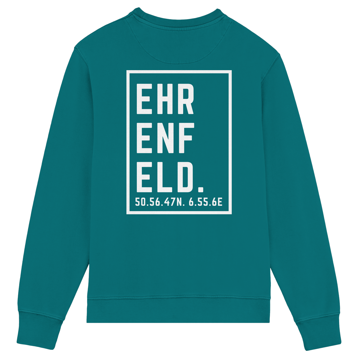 Ehrenfeld Koordinaten (großer Druck auf dem Rücken) - Organic Lightweight Sweatshirt
