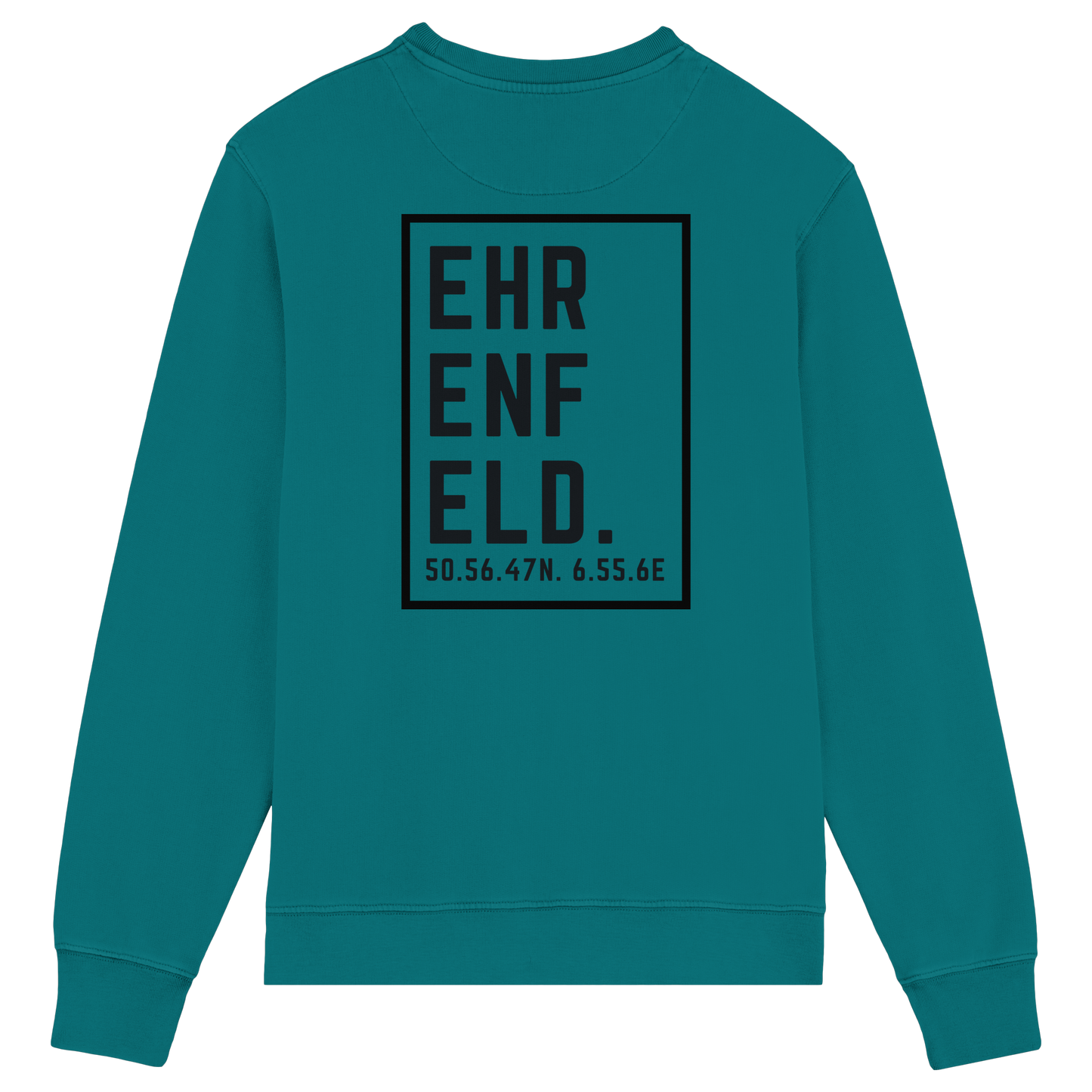 Ehrenfeld Koordinaten (großer Druck auf dem Rücken) - Organic Lightweight Sweatshirt