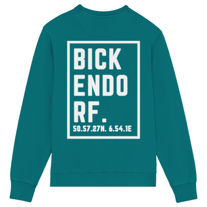 Bickendorf Koordinaten (großer Druck auf dem Rücken) - Organic Lightweight Sweatshirt