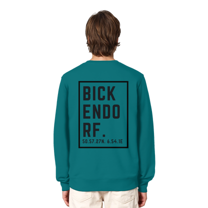 Bickendorf Koordinaten (großer Druck auf dem Rücken) - Organic Lightweight Sweatshirt