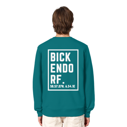 Bickendorf Koordinaten (großer Druck auf dem Rücken) - Organic Lightweight Sweatshirt