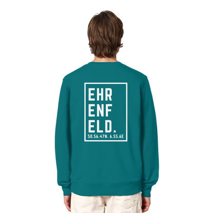 Ehrenfeld Koordinaten (großer Druck auf dem Rücken) - Organic Lightweight Sweatshirt