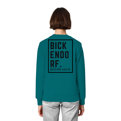Bickendorf Koordinaten (großer Druck auf dem Rücken) - Organic Lightweight Sweatshirt