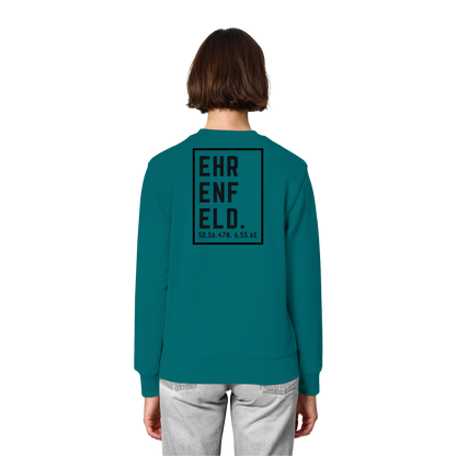 Ehrenfeld Koordinaten (großer Druck auf dem Rücken) - Organic Lightweight Sweatshirt