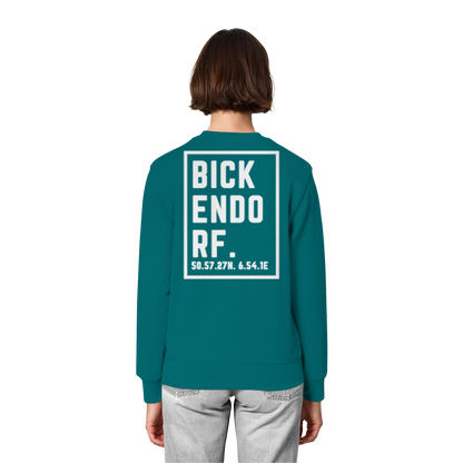 Bickendorf Koordinaten (großer Druck auf dem Rücken) - Organic Lightweight Sweatshirt