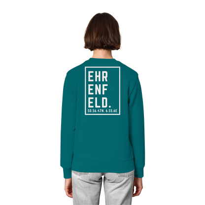 Ehrenfeld Koordinaten (großer Druck auf dem Rücken) - Organic Lightweight Sweatshirt