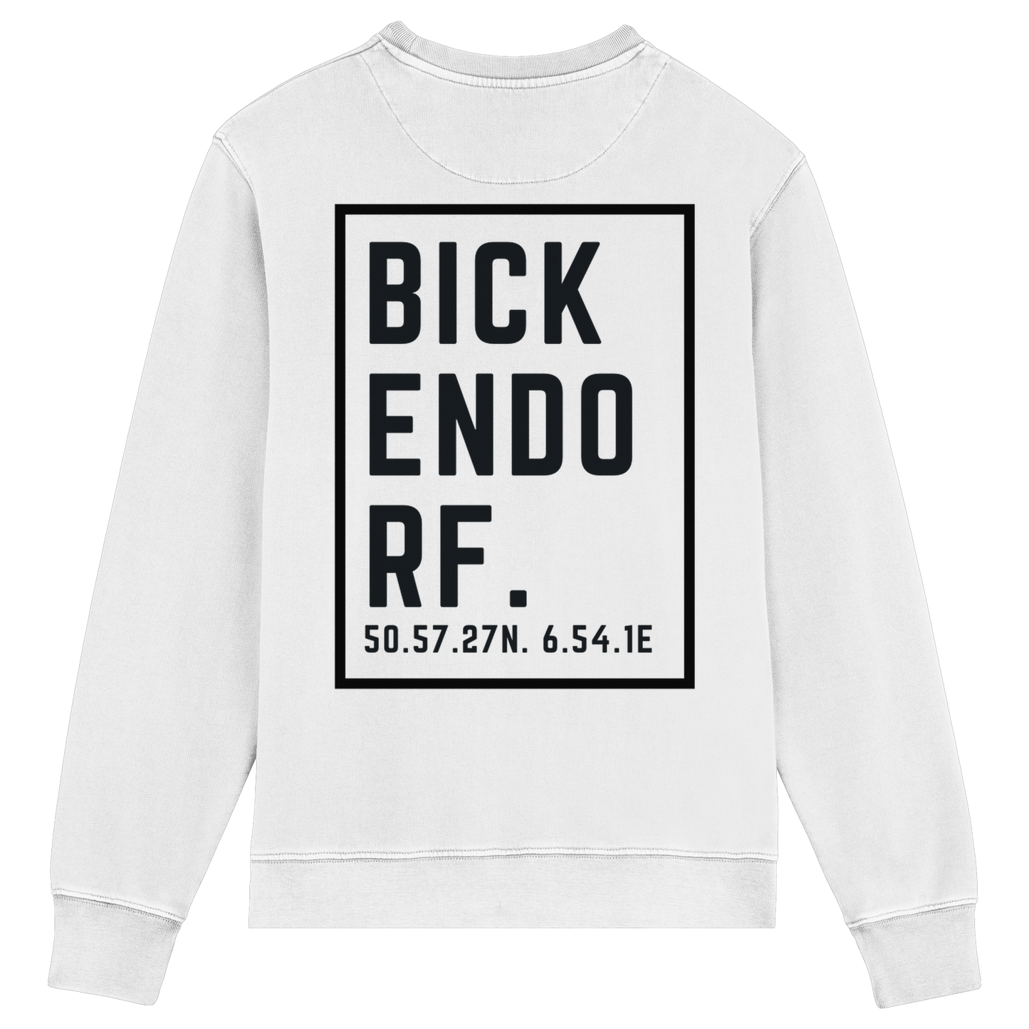 Bickendorf Koordinaten (großer Druck auf dem Rücken) - Organic Lightweight Sweatshirt