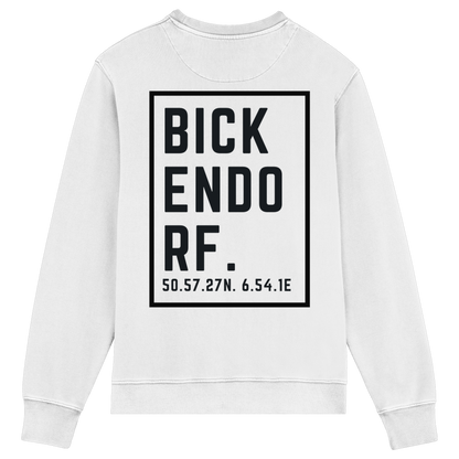 Bickendorf Koordinaten (großer Druck auf dem Rücken) - Organic Lightweight Sweatshirt