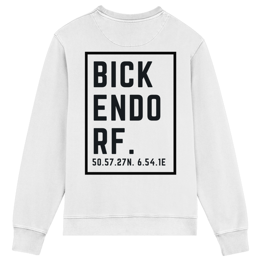 Bickendorf Koordinaten (großer Druck auf dem Rücken) - Organic Lightweight Sweatshirt
