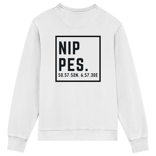 Nippes Koordinaten (großer Druck auf dem Rücken) - Organic Lightweight Sweatshirt