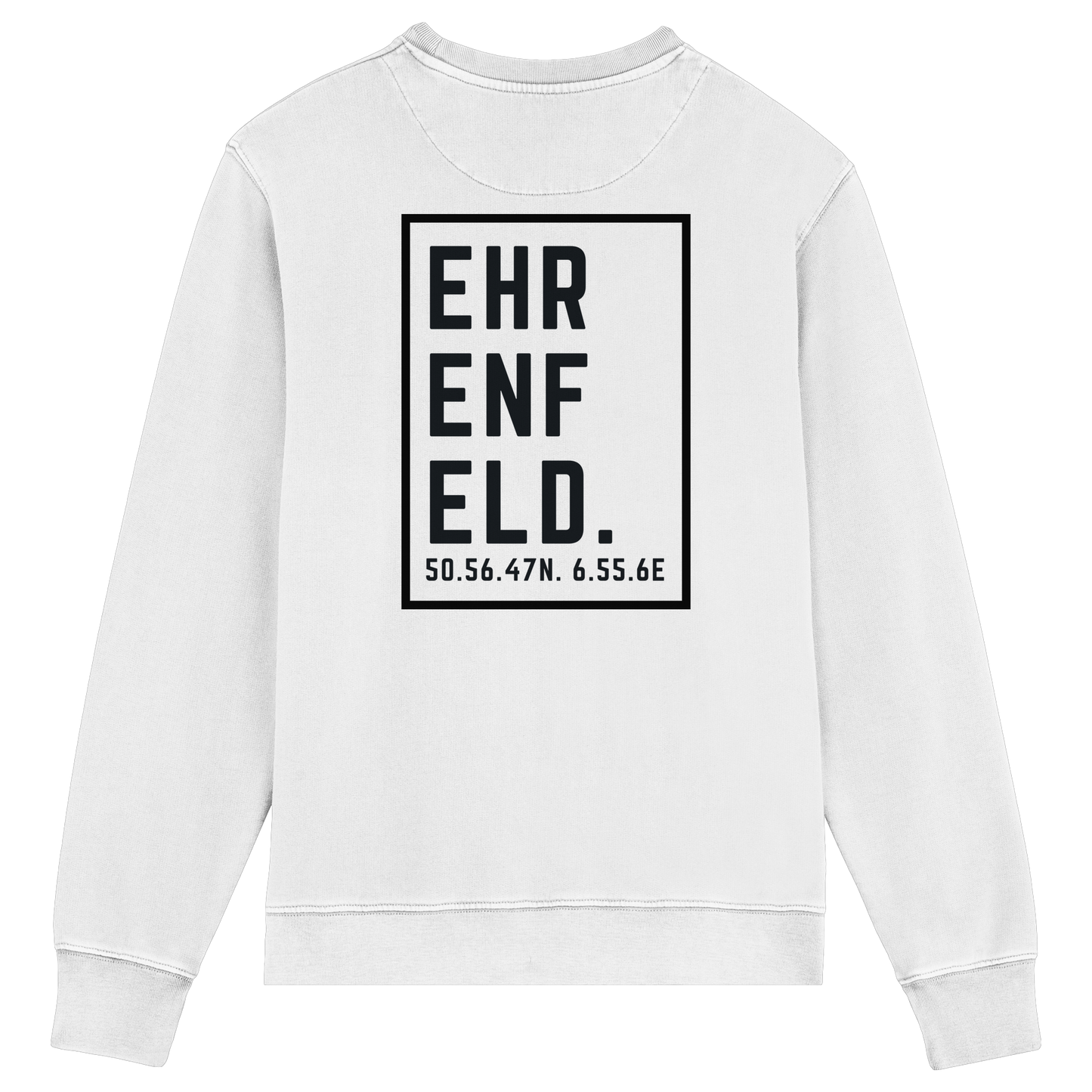 Ehrenfeld Koordinaten (großer Druck auf dem Rücken) - Organic Lightweight Sweatshirt