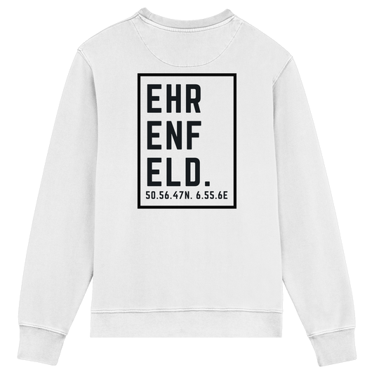 Ehrenfeld Koordinaten (großer Druck auf dem Rücken) - Organic Lightweight Sweatshirt