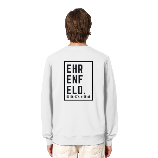 Ehrenfeld Koordinaten (großer Druck auf dem Rücken) - Organic Lightweight Sweatshirt