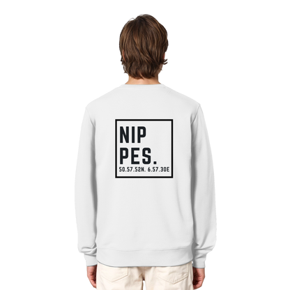 Nippes Koordinaten (großer Druck auf dem Rücken) - Organic Lightweight Sweatshirt