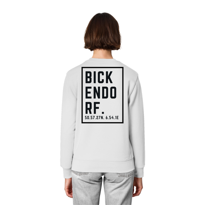 Bickendorf Koordinaten (großer Druck auf dem Rücken) - Organic Lightweight Sweatshirt