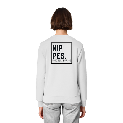 Nippes Koordinaten (großer Druck auf dem Rücken) - Organic Lightweight Sweatshirt