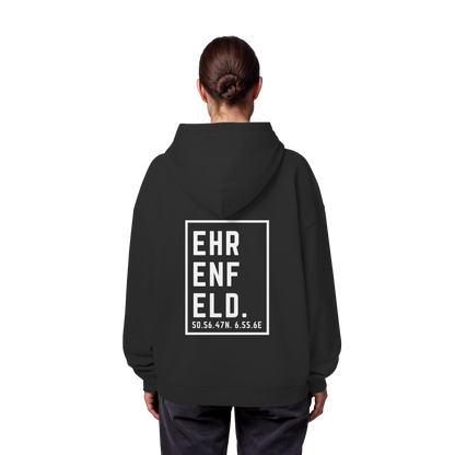 Ehrenfeld Koordinaten (großer Druck auf dem Rücken) - Organic Oversize Hoodie