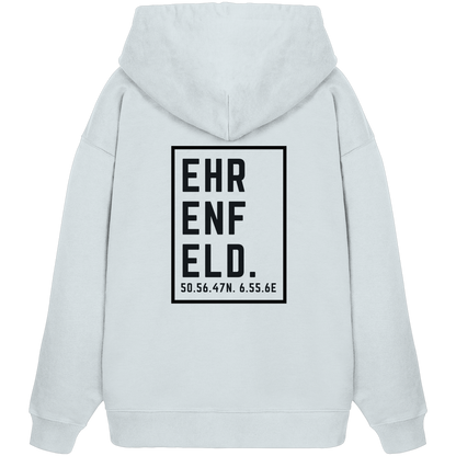 Ehrenfeld Koordinaten (großer Druck auf dem Rücken) - Organic Oversize Hoodie