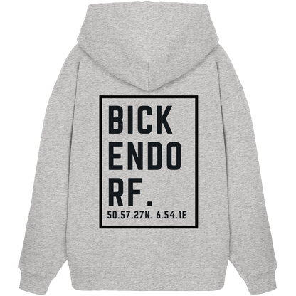 Bickendorf Koordinaten (großer Druck auf dem Rücken) - Organic Oversize Hoodie