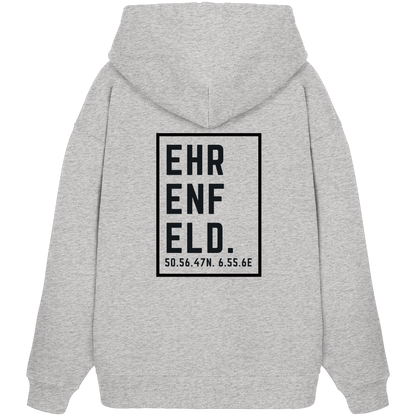 Ehrenfeld Koordinaten (großer Druck auf dem Rücken) - Organic Oversize Hoodie