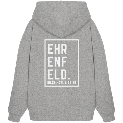 Ehrenfeld Koordinaten (großer Druck auf dem Rücken) - Organic Oversize Hoodie