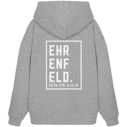 Ehrenfeld Koordinaten (großer Druck auf dem Rücken) - Organic Oversize Hoodie