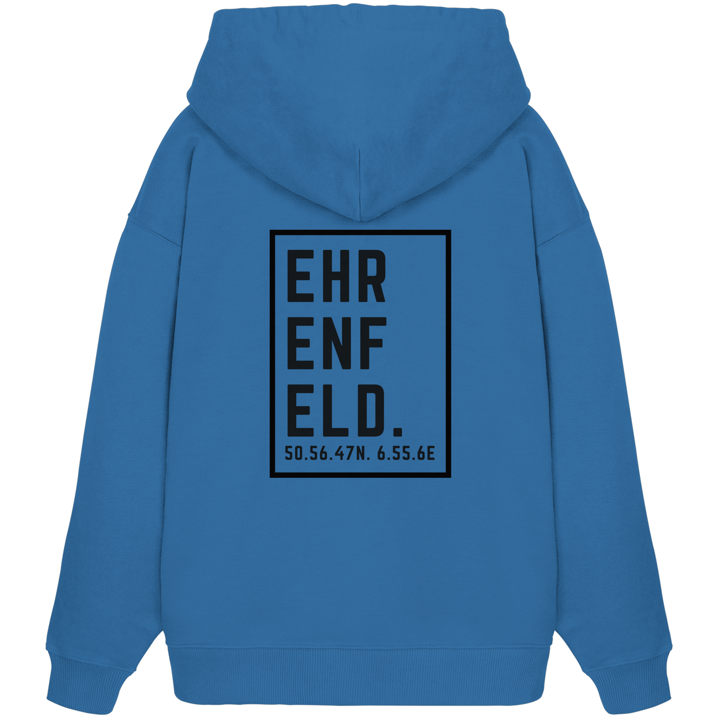 Ehrenfeld Koordinaten (großer Druck auf dem Rücken) - Organic Oversize Hoodie
