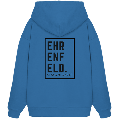 Ehrenfeld Koordinaten (großer Druck auf dem Rücken) - Organic Oversize Hoodie