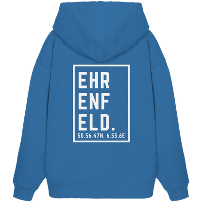 Ehrenfeld Koordinaten (großer Druck auf dem Rücken) - Organic Oversize Hoodie