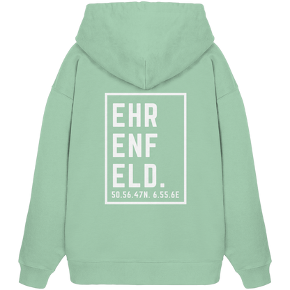 Ehrenfeld Koordinaten (großer Druck auf dem Rücken) - Organic Oversize Hoodie