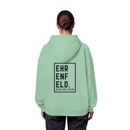 Ehrenfeld Koordinaten (großer Druck auf dem Rücken) - Organic Oversize Hoodie