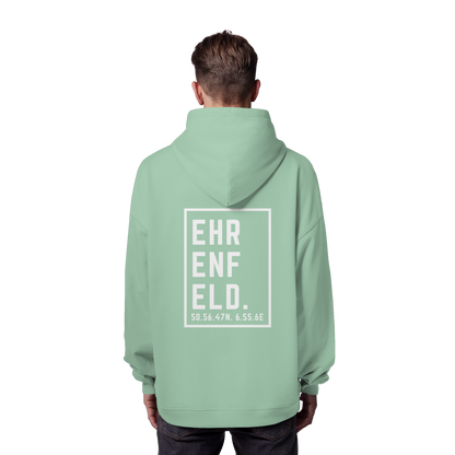 Ehrenfeld Koordinaten (großer Druck auf dem Rücken) - Organic Oversize Hoodie