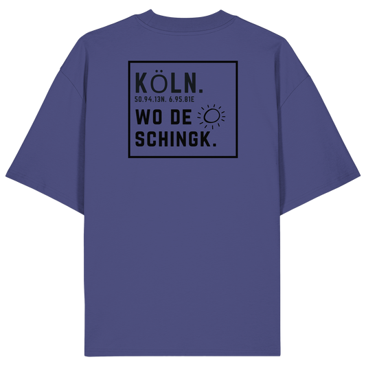 Wo de Sonn schingk - Köln Druck Rücken  - Organic Oversize Shirt
