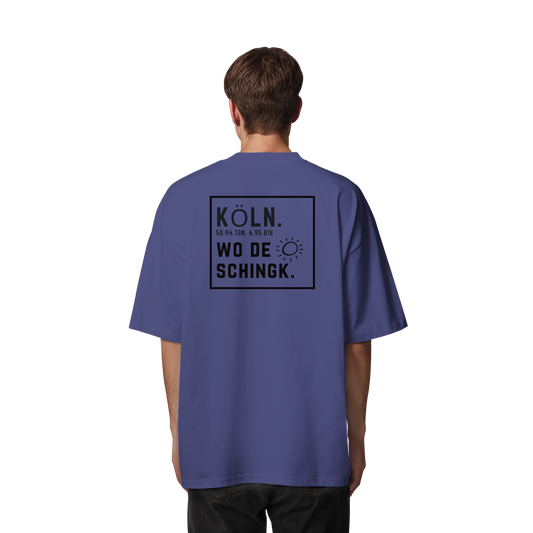 Wo de Sonn schingk - Köln Druck Rücken  - Organic Oversize Shirt