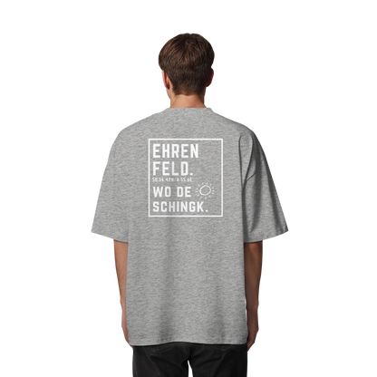 Wo de Sonn schingk - Ehrenfeld Druck Rücken  - Organic Oversize Shirt