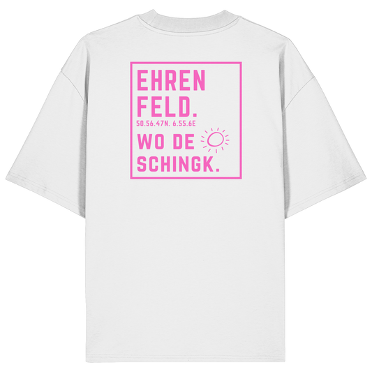 Wo de Sonn schingk - Ehrenfeld Druck Rücken  - Organic Oversize Shirt