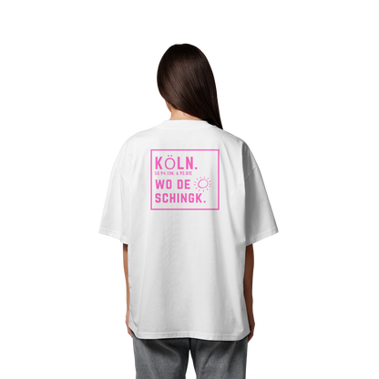 Wo de Sonn schingk - Köln Druck Rücken - Organic Oversize Shirt