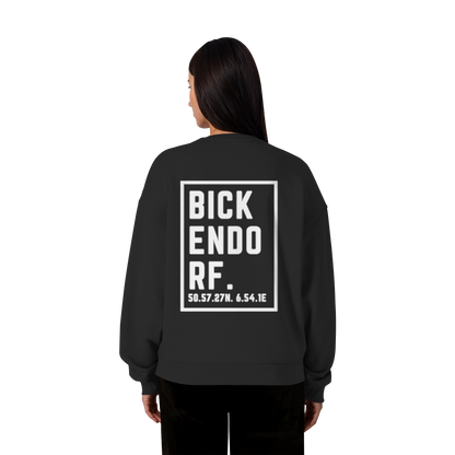 Bickendorf Koordinaten (großer Druck auf dem Rücken) - Organic Oversize Sweatshirt