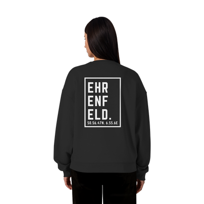Ehrenfeld Koordinaten (großer Druck auf dem Rücken) - Organic Oversize Sweatshirt