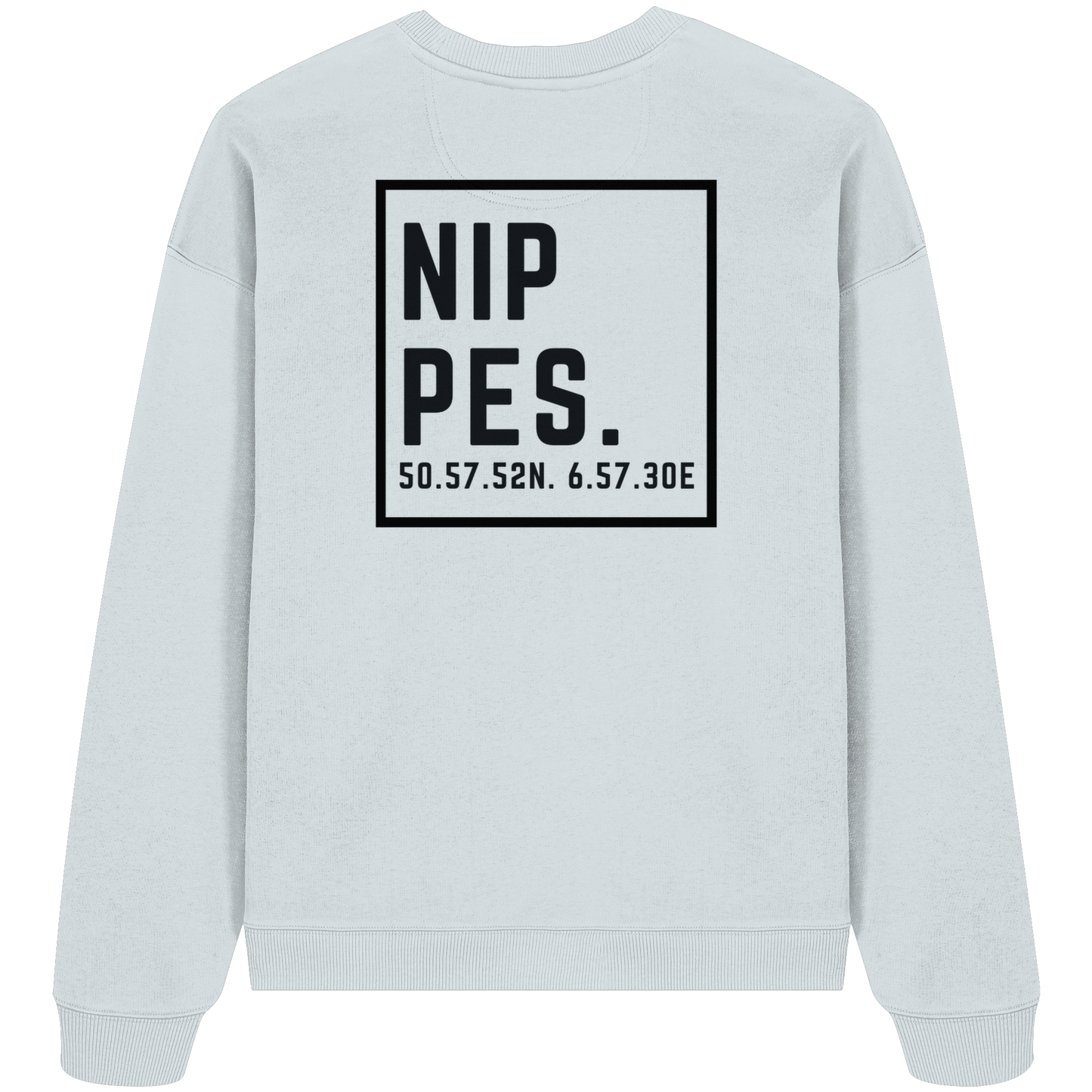 Nippes Koordinaten (großer Druck auf dem Rücken) - Organic Oversize Sweatshirt
