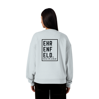 Ehrenfeld Koordinaten (großer Druck auf dem Rücken) - Organic Oversize Sweatshirt