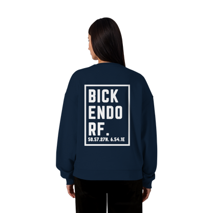 Bickendorf Koordinaten (großer Druck auf dem Rücken) - Organic Oversize Sweatshirt