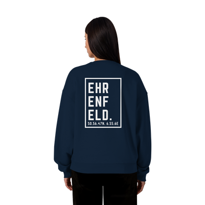 Ehrenfeld Koordinaten (großer Druck auf dem Rücken) - Organic Oversize Sweatshirt