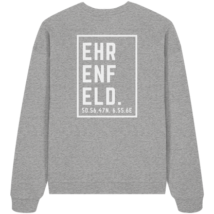 Ehrenfeld Koordinaten (großer Druck auf dem Rücken) - Organic Oversize Sweatshirt