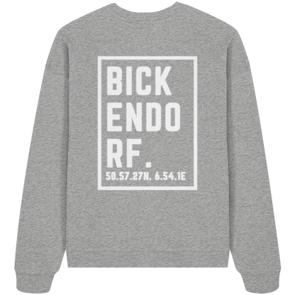 Bickendorf Koordinaten (großer Druck auf dem Rücken) - Organic Oversize Sweatshirt