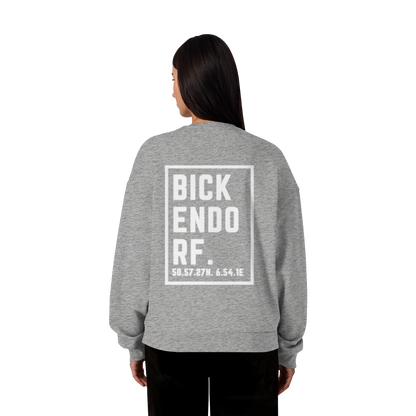 Bickendorf Koordinaten (großer Druck auf dem Rücken) - Organic Oversize Sweatshirt