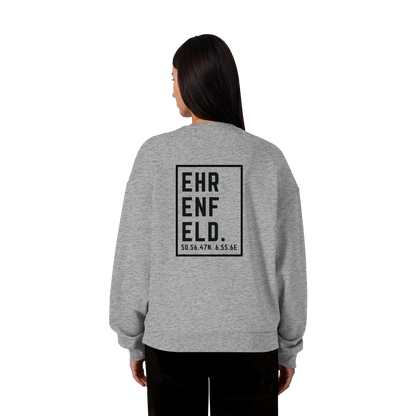 Ehrenfeld Koordinaten (großer Druck auf dem Rücken) - Organic Oversize Sweatshirt
