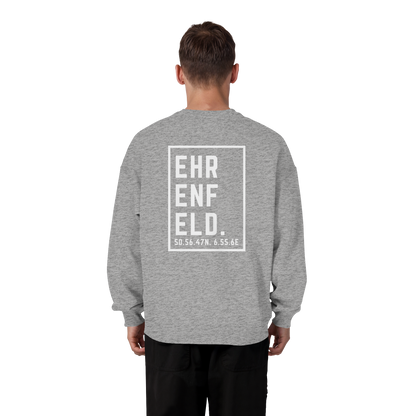 Ehrenfeld Koordinaten (großer Druck auf dem Rücken) - Organic Oversize Sweatshirt